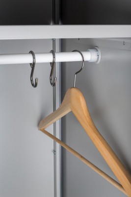 Шкаф металлический гардеробный Практик LS-001 (Приставная секция)  фото #525