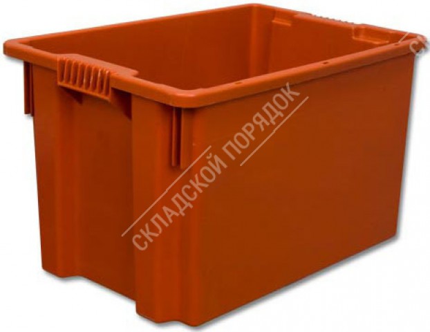 Ящик пластиковый универсальный, конусный, 600х400х400, 69 л