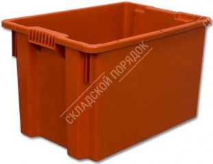 Ящик пластиковый универсальный, конусный, 600х400х400, 69 л