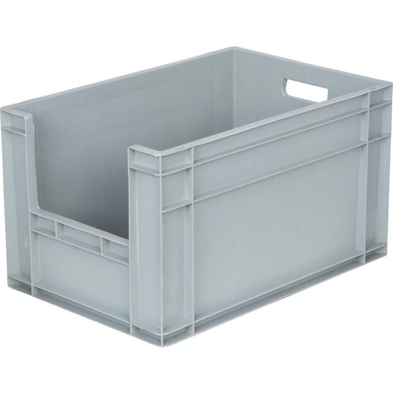 Ящик пластиковый универсальный с вырезом, морозостойкий, 600х400х340, 63.5 л